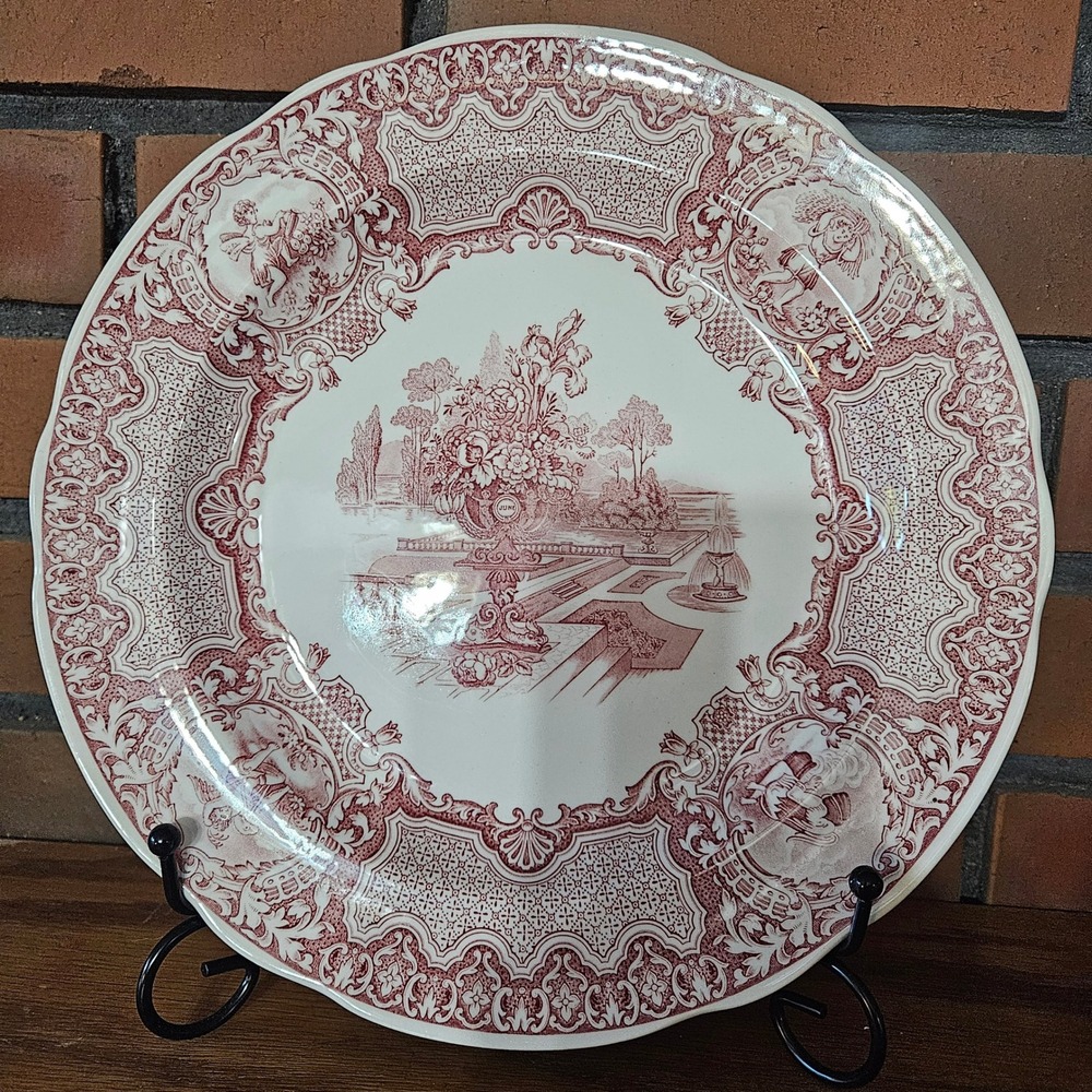 Spode Archive Collection Victorian Series Seasons Red 10.25"